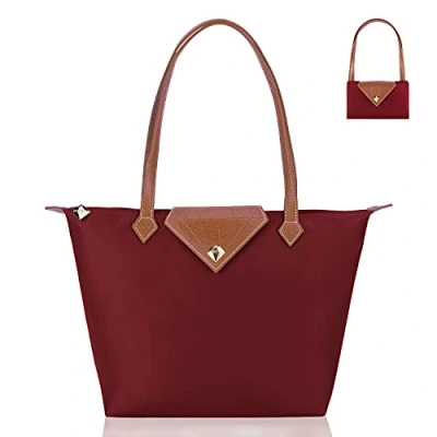 Afbeelding van BOJLY Oxford Dames Opvouwbare Schoudertas Grote Capaciteit Handtas Nylon Winkelen Tote Strand Reistas Waterdicht Casual Royal, S