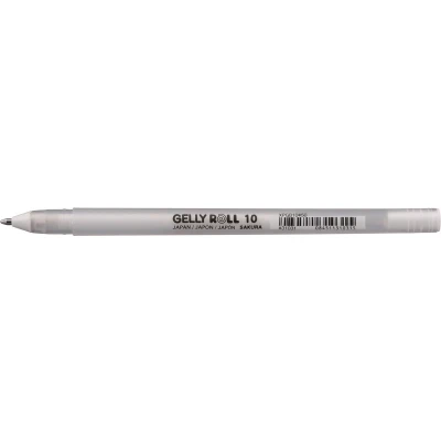 Afbeelding van Gelschrijver Sakura Gelly Roll Basic 10 0.5mm wit