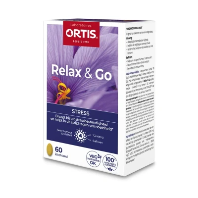 Afbeelding van Ortis Tabletten Relax &amp; Go Stress