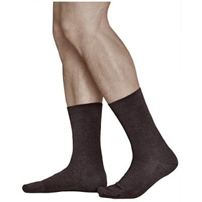 Afbeelding van VITSOCKS Merino wollen stadssokken 80% fijn warm heren (3 paar) ademend, Bruin
