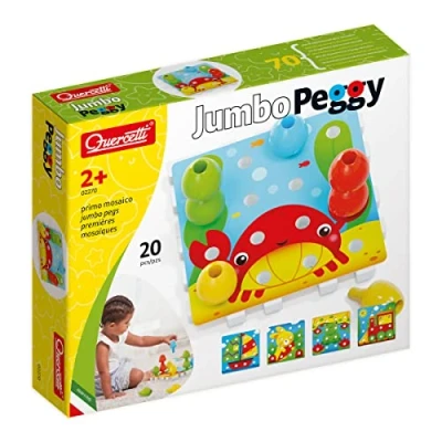 Afbeelding van Quercetti Stapelspel Jumbo Peggy Junior Karton 24 delig