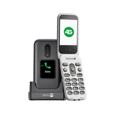 Image de Doro Gsm À Clapet 2880 4g Blanc noir