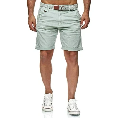 Afbeelding van Indicode Conor katoenen shorts voor heren, Lichtblauw