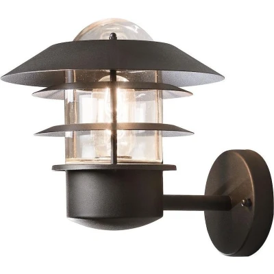 Afbeelding van Konstsmide Modena Wandlamp Buiten Ø22cm E27 IP44 Zwart