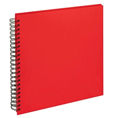 Afbeelding van walther design fotoalbum rood 30x30 cm spiraal album linnen stof SA 510 R