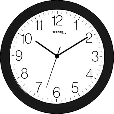 Image de Technoline WT 7000 Horloge murale à quartz Noir Ø 30 cm