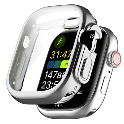 Afbeelding van Apple Watch Ultra TPU case Volledig beschermd Zilver Geschikt voor 49mm (Ultra)