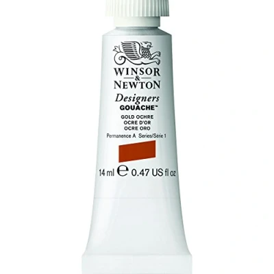 Afbeelding van Winsor &amp; Newton 0605285 Designers Gouache kunstverf, 14 ml, tube, hoogwaardige pigmenten, goudkleurig