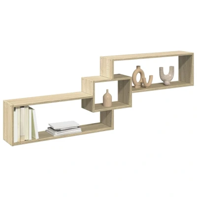 Afbeelding van vidaXL Wandkast 158x18x53 cm bewerkt hout sonoma eikenkleurig