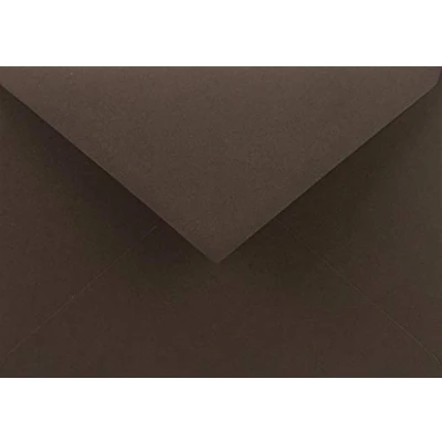 Afbeelding van Netuno 25 enveloppen bruin C6 114 x 162 mm 115 g Sirio Color Cacao decoratieve elegante puntige klep kleurrijke voor bruiloft verjaardag doop Kerstmis uitnodigingen wenskaarten