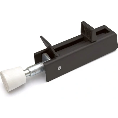 Afbeelding van Wovar Deurvastzetter Zwart Voetstift Zwaar 122 x 30 mm Per Stuk