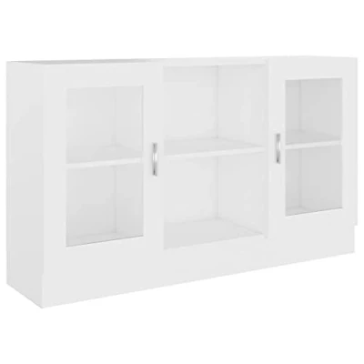 Afbeelding van vidaXL Vitrinekast, composiethout, 120 x 30,5 70 cm, wit