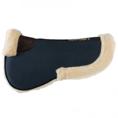 Afbeelding van Kentucky Zadelonderlegger Halfpad Sheepskin Absorb Navy