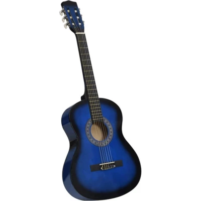 Afbeelding van vidaXL Gitaar klassiek beginner en kinderen 3/4 36&quot; blauw