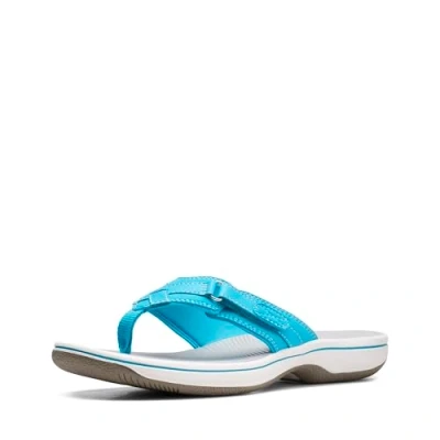 Afbeelding van Clarks Teenslippers Breeze Sea, Synthetisch aqua