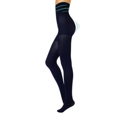 Afbeelding van Calzitaly panty met hoge taille ondoorzichtige 80 denier zwart, Blauw S, M, L, XL, XXL Italiaanse kousen ondoorzichtig dames,