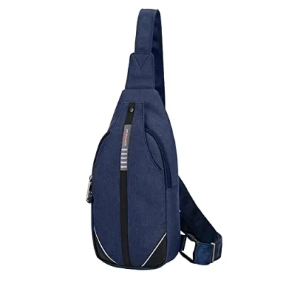 Afbeelding van WATERFLY Anti diefstal schoudertas voor dames en heren, hippie borsttas, multifunctionele