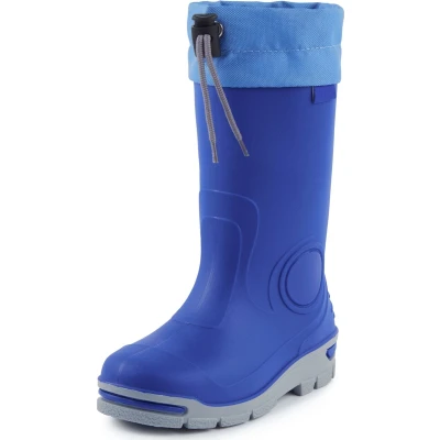 Afbeelding van Ladeheid LA RB 487 Dames Regenlaarzen Rubber Hoog Waterdicht PVC Korenbloem/Grijs 27