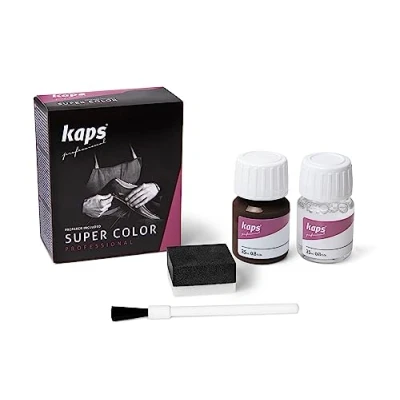Afbeelding van Kaps super color leer &amp; kunstleer verf inc.cleaner (174) Diep Bruin 25ml