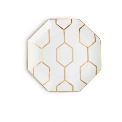 Afbeelding van Wedgwood Arris Bord plat achthoekig 23 cm
