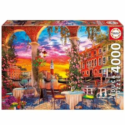 Afbeelding van Educa Puzzel van 4000 stukjes voor volwassenen Venetië met verloren muntenservice. Afmetingen: 136 x 96 cm. Vanaf 14 jaar (20313)