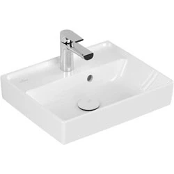 Afbeelding van Villeroy &amp; Boch Collaro fontein wit ceramic+ (45 x 37 cm) 1 kraangat,