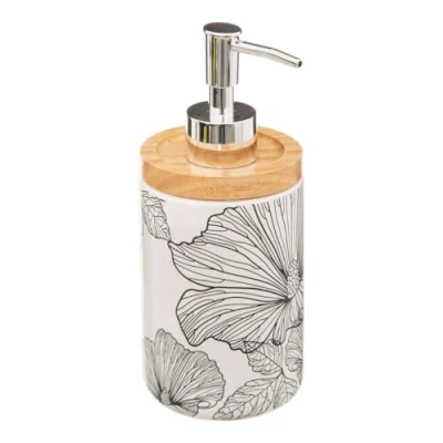Afbeelding van 5Five Black Flora Zeeppomp 400ml Multi
