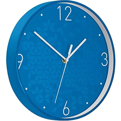 Afbeelding van Wandklok Leitz WOW diameter29cm blauw