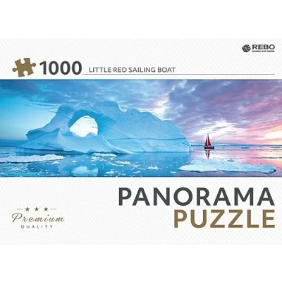 Afbeelding van Rebo Productions Legpuzzel Red Sailboat Panorama 1000 Stukjes
