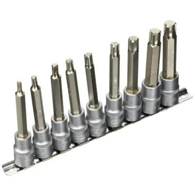 Afbeelding van KS TOOLS 911.1335 Steeksleutelelement DIN3120, ISO1174 Chroom vanadium staal Binnenprofiel (Ribe CV) gekarteld