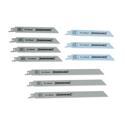 Afbeelding van Silverline Reciprozaagblad voor hout en metaal, 10 pak HCS: 240 150 mm