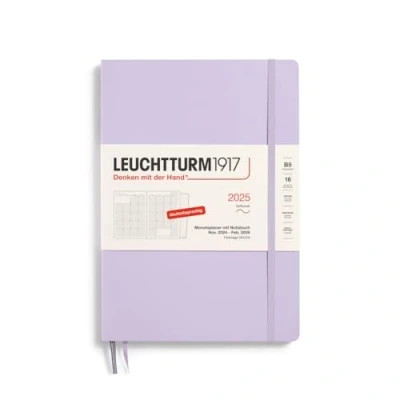 Afbeelding van LEUCHTTURM1917 370602 Maandplanner en notitieboek samenstelling (B5) 2025 16 maanden softcover lila Duits