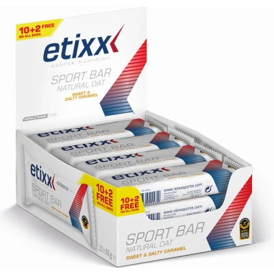 Afbeelding van Etixx Natural Oat Bar Sweet&amp;salty Caramel 12x55g