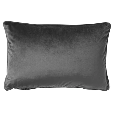Afbeelding van Dutch Decor FINN Sierkussen velvet 40x60 cm Charcoal Gray antraciet