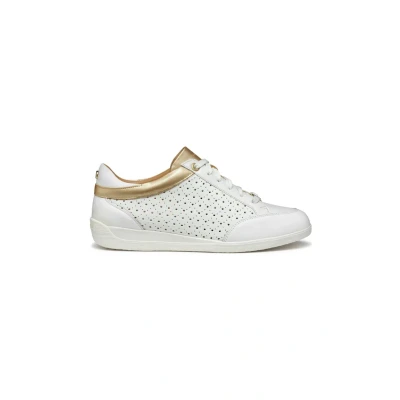 Afbeelding van Geox Sneakers laag, Dames, Maat: 38, White Leer/ synthetisch