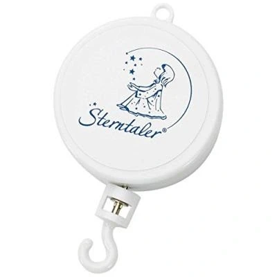 Image de STERNTALER Boîte à Musique Tournante pour Mobile Thème Mon Cher Marchand de Sable (Sandmann, Lieber Sandmann) Blanc
