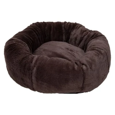 Afbeelding van Jack and Vanilla Nimba Puff Hondenmand Kattenmand Kleur: Donkerbruin Maat M: 65x65x25 cm