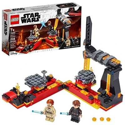 Afbeelding van LEGO 75269 Star Wars Duel op Mustafar Revenge of the Sith speelset, met Luke Skywalker en Obi Wan Kenobi minifiguren