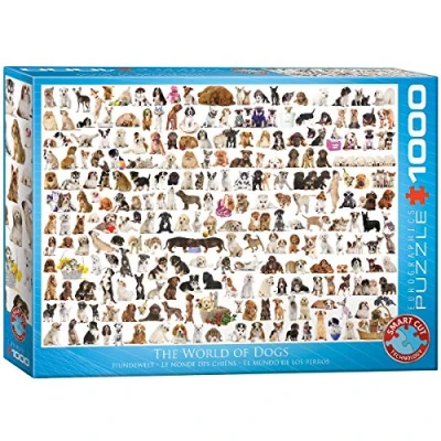 Image de Puzzle Eurographics Le monde des chiens, 1000 pièces