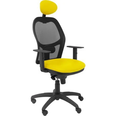 Afbeelding van Bureaustoel met hoofdsteun Jorquera malla P&amp;C SNSPAMC Geel