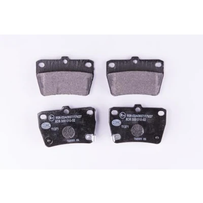 Afbeelding van HELLA 8DB 355 010 521 Remblokkenset Met akoestische slijtagewaarschuwing TOYOTA: RAV4 II Off Road, I Road