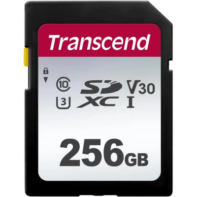 Afbeelding van Transcend 300S Flashgeheugenkaart 256 GB Video Class V30 / UHS I U3 Class10 SDXC