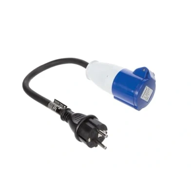 Image de C ble adaptateur avec fiche schuko vers femelle cee