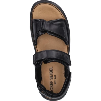 Afbeelding van Josef Seibel Rafe Sandales à bride arrière pour homme, Noir , 45 EU