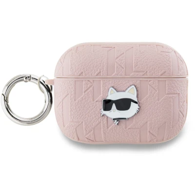 Afbeelding van Karl Lagerfeld Monogram Choupette Hoofdhoes voor AirPods Pro 2 roze