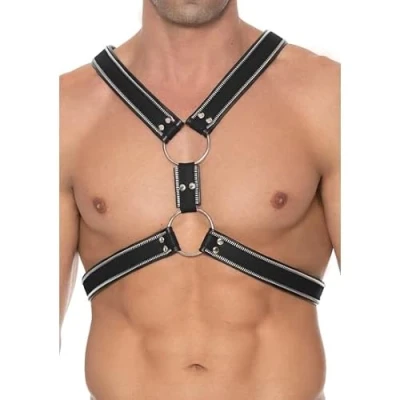 Afbeelding van Shots Ouch! Echt Leren Z Series Schots Harnas L/XL black