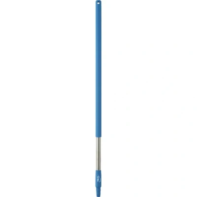 Afbeelding van Vikan Stelen 100cm Korte Ergonomische Rvs Steel Van Roestvrij Staal En Polypropyleen 1025xø 31mm Blauw