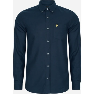 Afbeelding van Lyle &amp; Scott overhemd heren donkerblauw effen