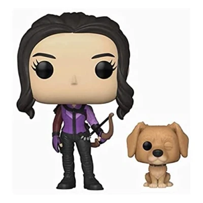 Afbeelding van Funko Kate Bishop met Lucky the Pizza Dog Pop! Marvel Hawkeye Figuur 9cm