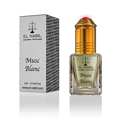 Image de EL NABIL musc Blanc Parfum de blanc, huile parfumée pour hommes et femmes, 5 ml